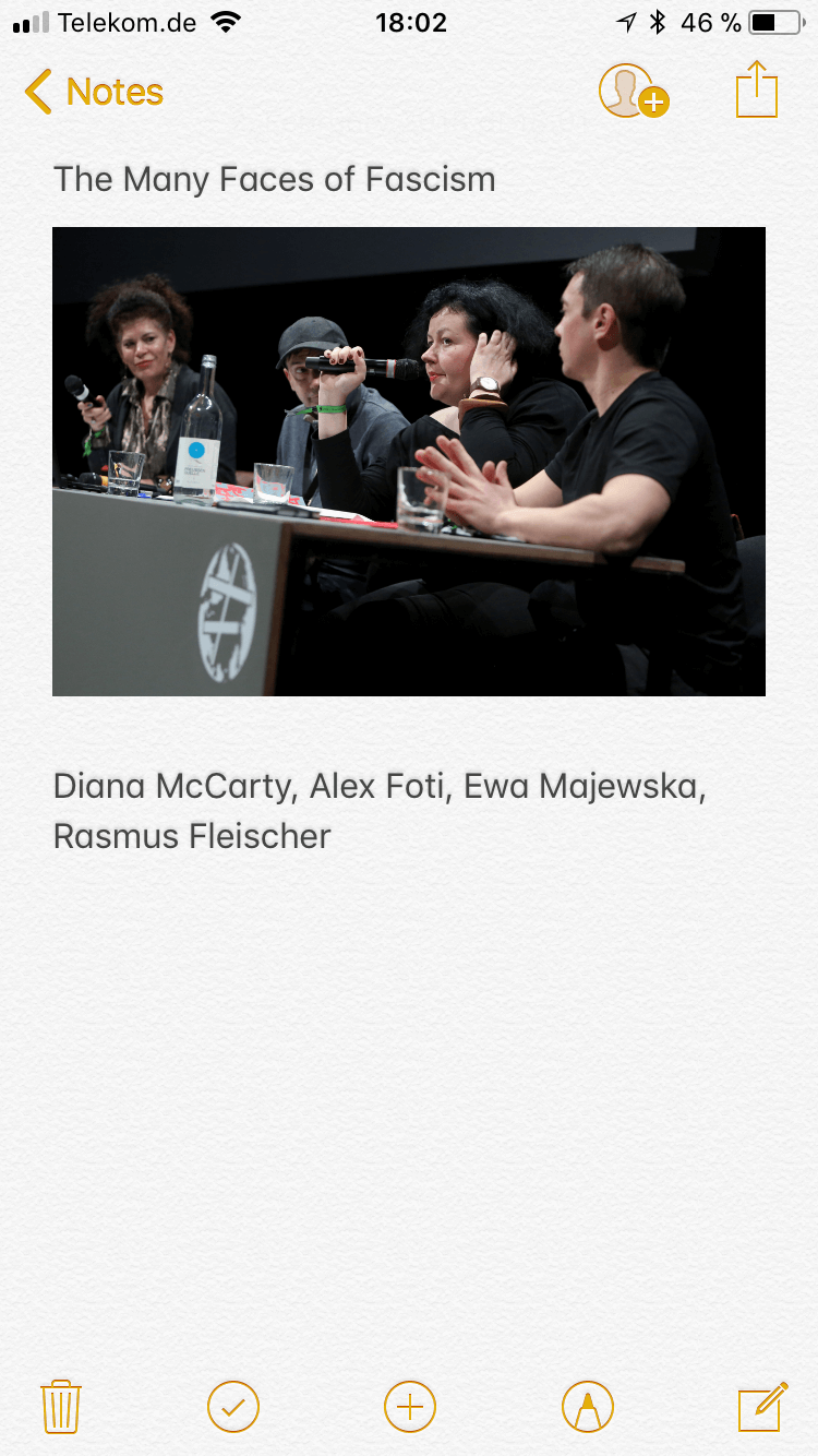 transmediale 2018 face value panel The Many Faces of Fascism