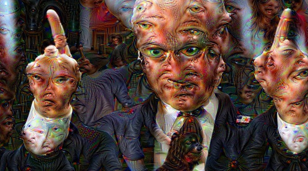 Dick Cheney via Google's DeepDream algorithm.