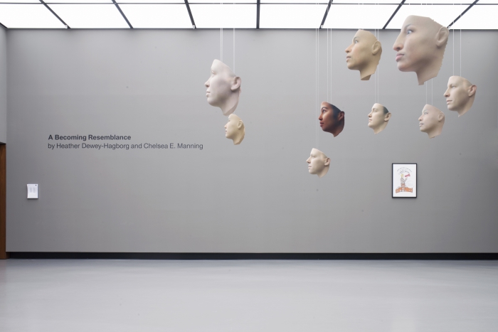 A Becoming Resemblance by Heather Dewey-Hagborg and Chelsea E. Manning, shown at transmediale 2018 face value