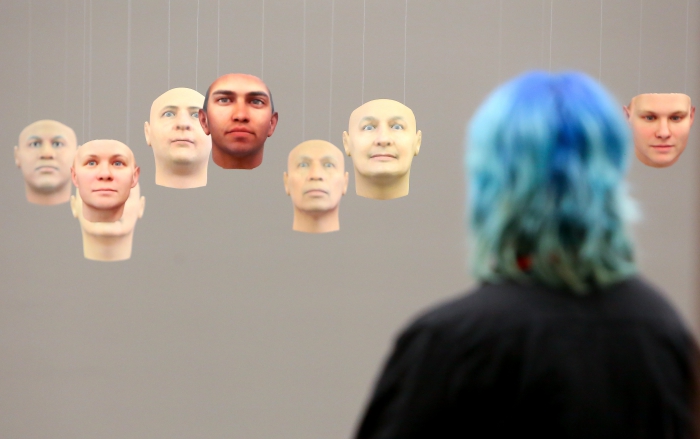 A Becoming Resemblance by Heather Dewey-Hagborg and Chelsea Manning, exhibited at transmediale 2018