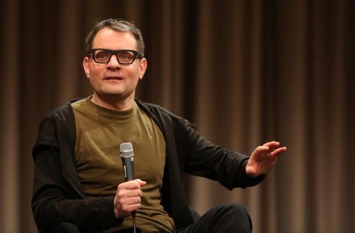 Florian Cramer at the discussion "Better Think Twice: Subcultures, Alt-s, and the Politics of Transgression" at transmediale 2018 face value