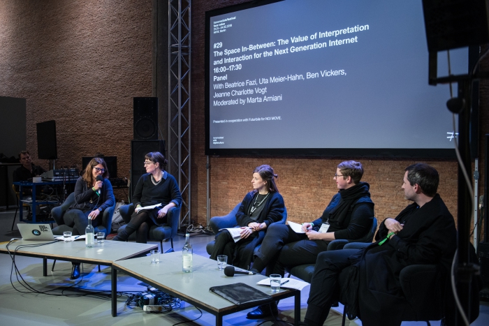 The Space In-Between: The Value of Interpretation and Interaction for the Next Generation Internet at transmediale 2018 face value.